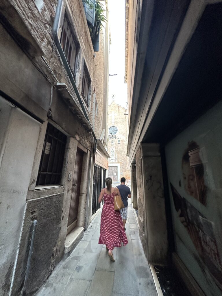 Some streets are so narrow, you can almost touch both walls with outstretched arms.