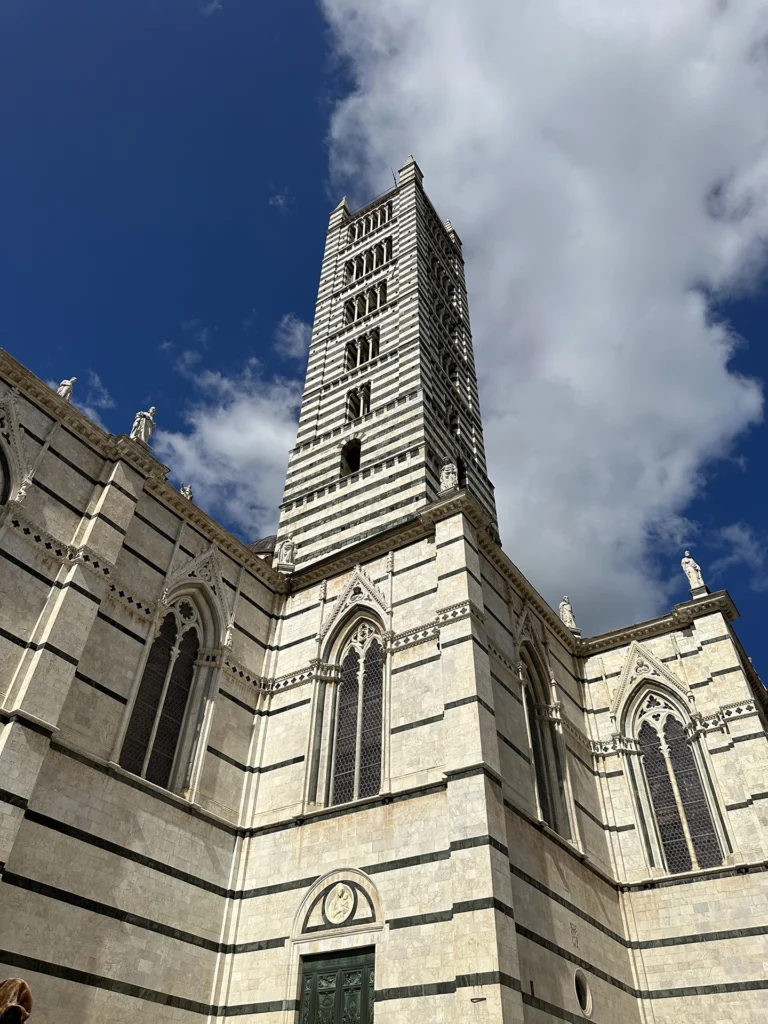 View of the Campanile of the Duomo di Siena