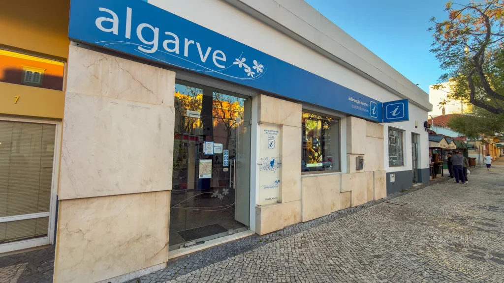 Tourist Information Office in Loulé, Portugal, located on Avenida 25 de Abril near the historic center.